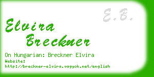 elvira breckner business card